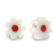 Millefiori kralen bloem 5-6x3mm - White